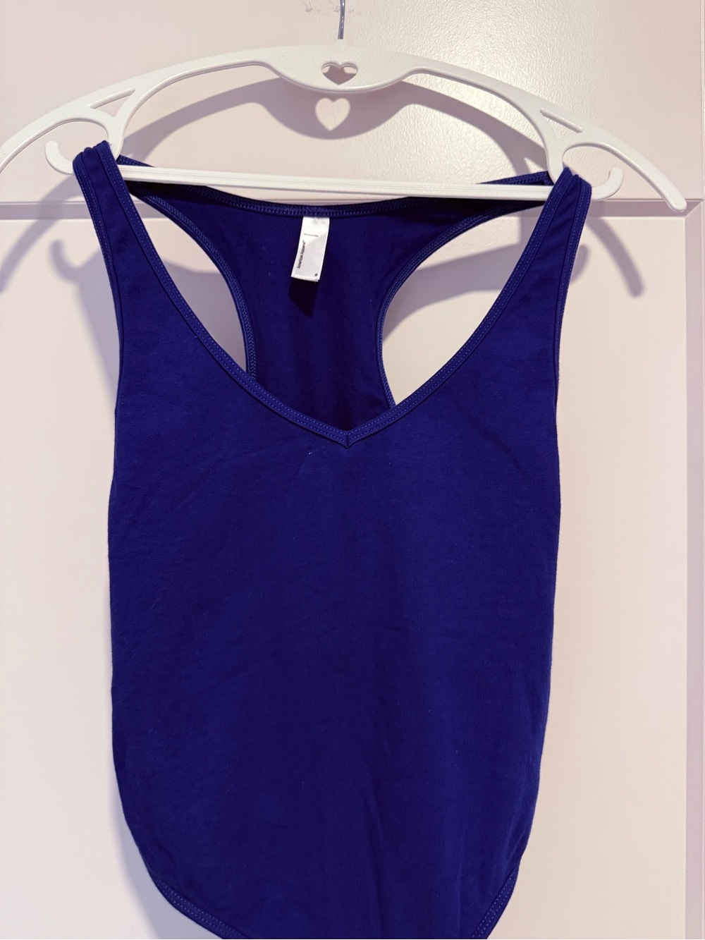 American Apparel V-Neck Racerback Bodysuit - Royal Blue